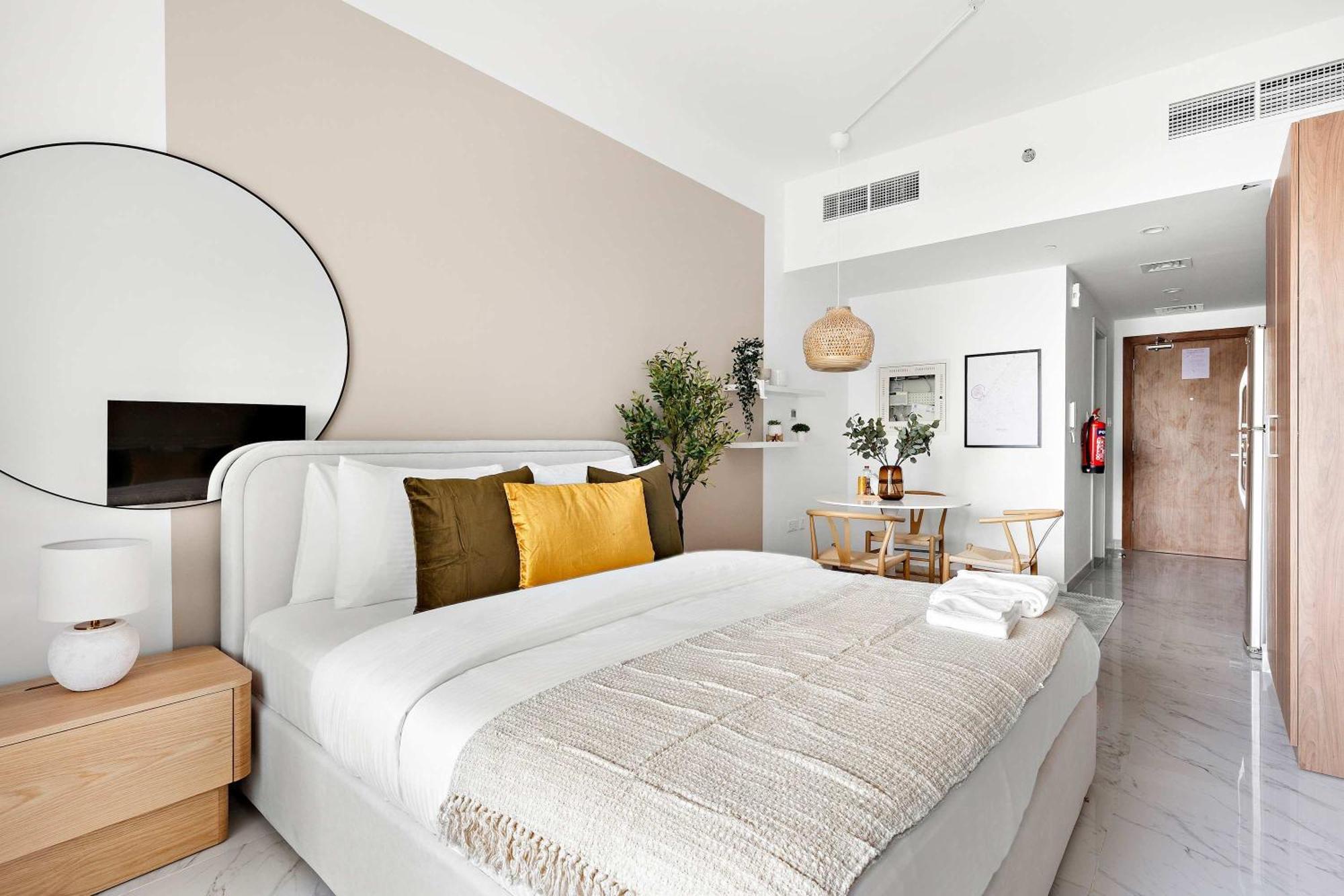 Silkhaus Chic Studio Near Masdar City Park Abu Dhabi Bagian luar foto
