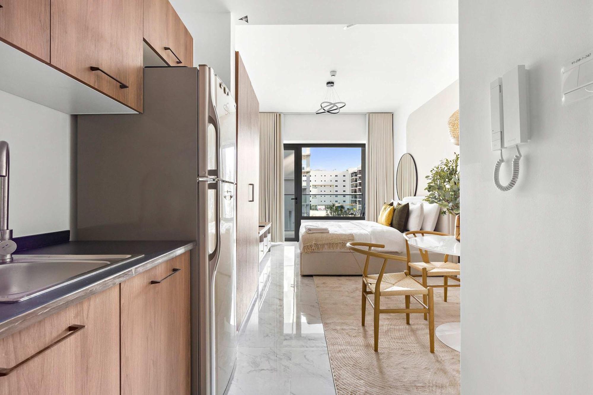 Silkhaus Chic Studio Near Masdar City Park Abu Dhabi Bagian luar foto
