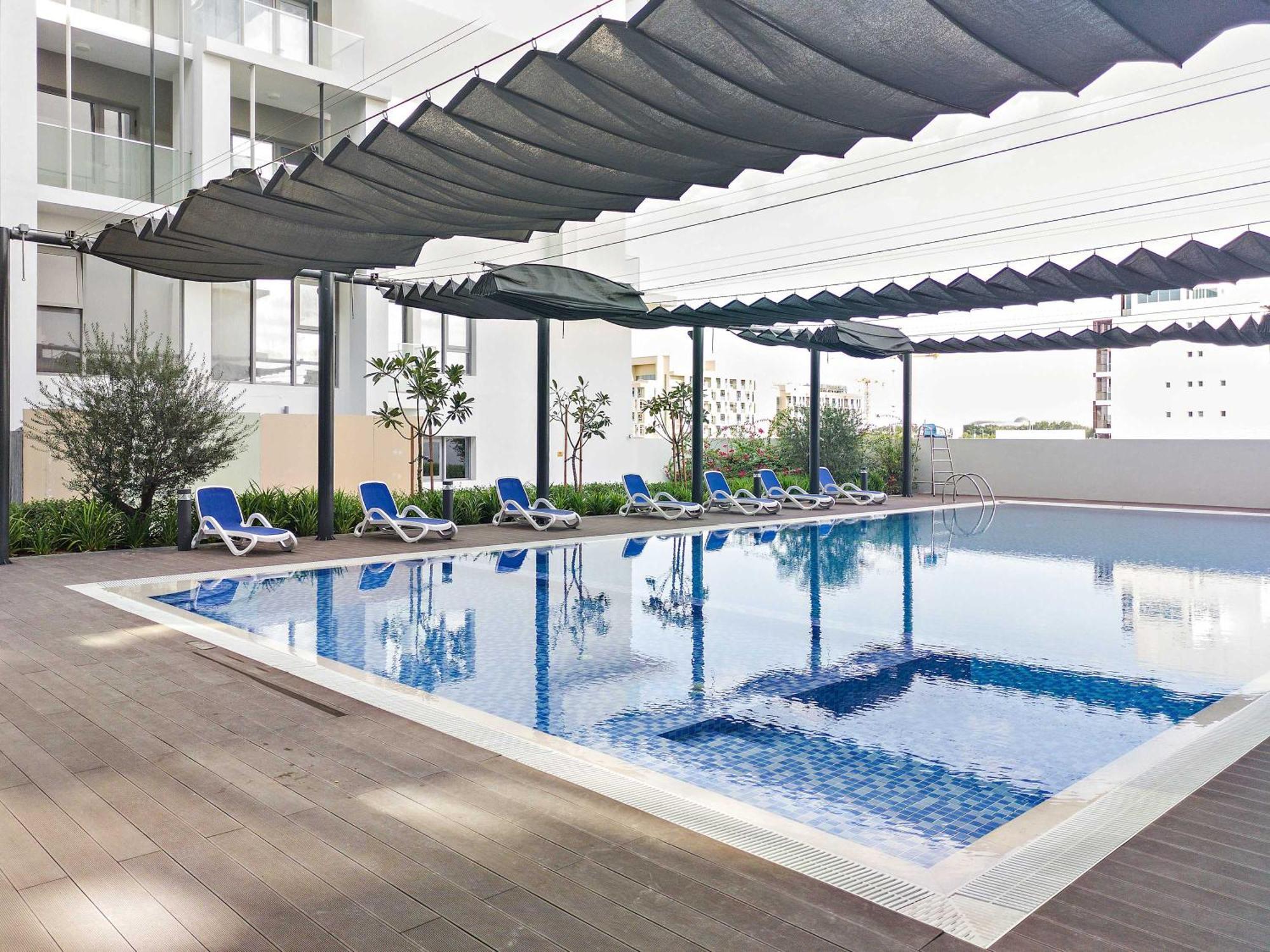Silkhaus Chic Studio Near Masdar City Park Abu Dhabi Bagian luar foto