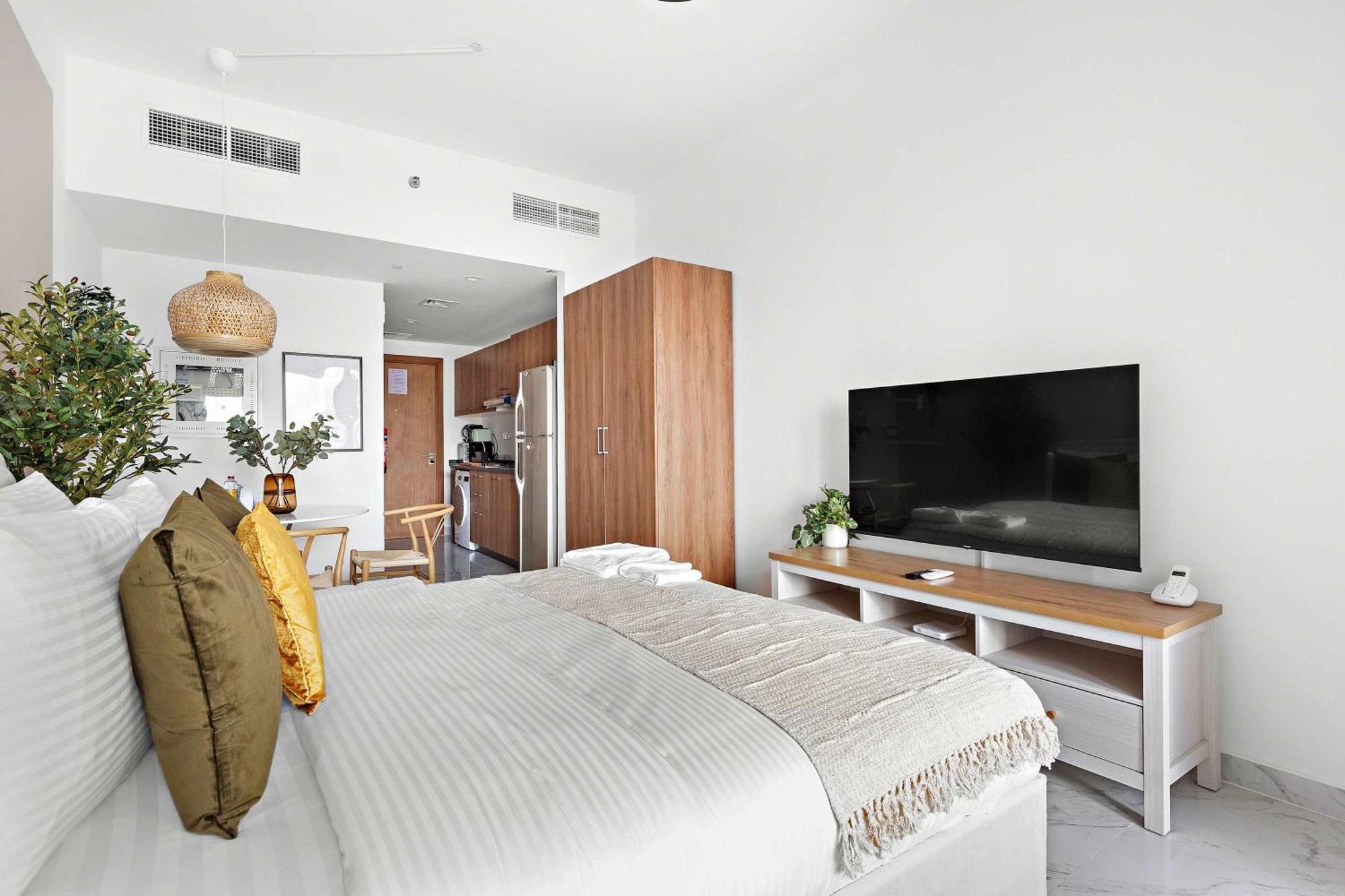 Silkhaus Chic Studio Near Masdar City Park Abu Dhabi Bagian luar foto